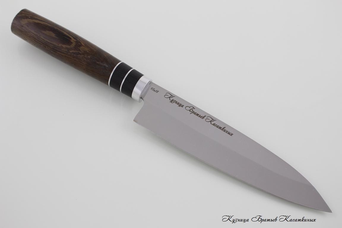 Набор кухонных ножей "Samurai" сталь 95х18. Рукоять дерево Венге.