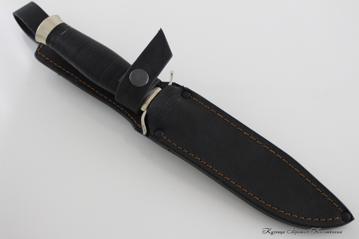 NR-40. h12mf Steel. Leather handle