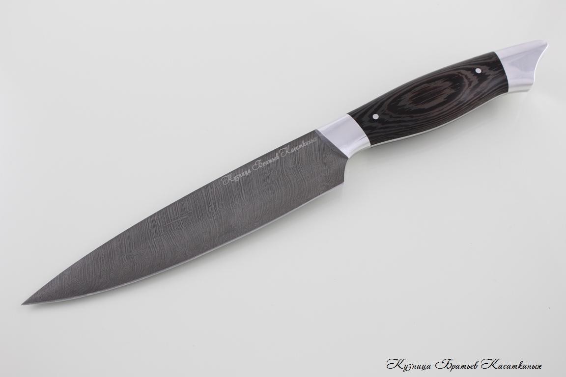 Кухонные ножи Набор кухонных ножей "Рататуй" Дамасская сталь. Рукоять дерево Венге. 